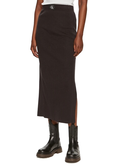 CALVIN KLEIN CK JEANS Stretch midi skirt ck black - Women's Skirts