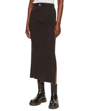 CALVIN KLEIN CK JEANS Stretch midi skirt ck black - Women's Skirts - 1