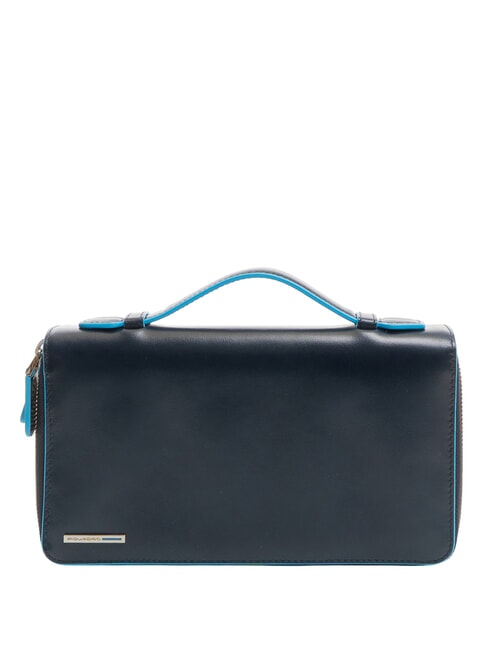 PIQUADRO BLUE SQUARE Document holder in leather blue - Travel Accessories