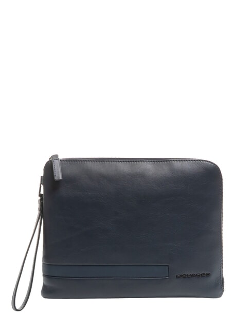 PIQUADRO PAUL Leather clutch bag blue - Women’s Bags