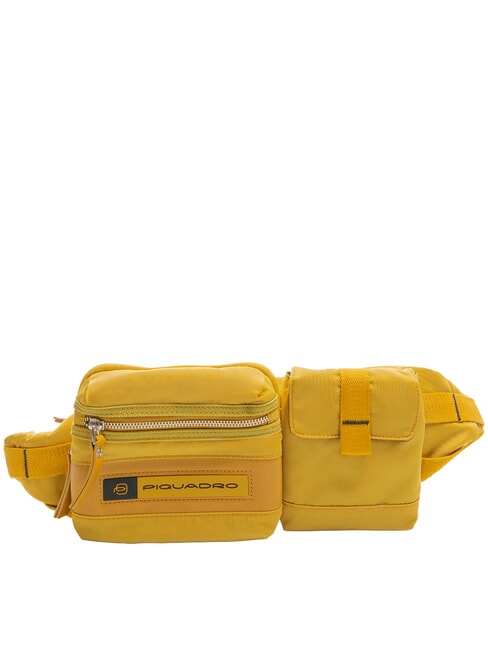 PIQUADRO BIOS Waist bag Yellow - Hip pouches