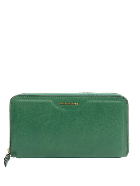 PIQUADRO GEA GEA Leather wallet GREEN - Women’s Wallets