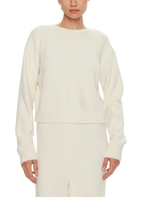 CALVIN KLEIN CK Crewneck sweatshirt ivory - Women's Sweatshirts