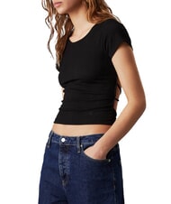 CALVIN KLEIN CK JEANS T-shirt with bare back and crossover - T-shirt