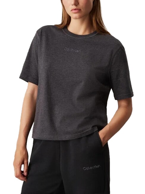 CALVIN KLEIN CK PERFORMANCE Relaxed fit short-sleeved T-shirt charcoal heather - T-shirt