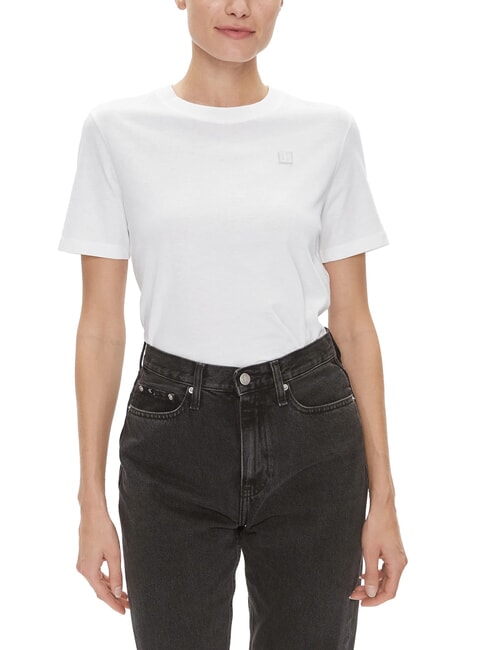 CALVIN KLEIN CK JEANS Short-sleeved T-shirt with logo crest bright white - T-shirt