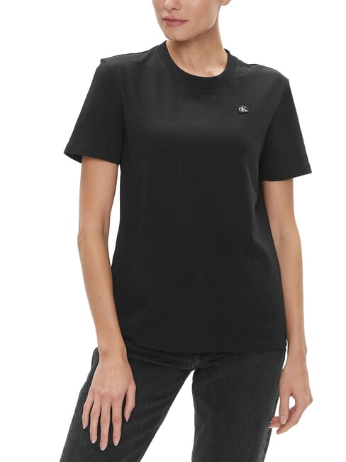 CALVIN KLEIN CK JEANS Short-sleeved T-shirt with logo crest ck black - T-shirt