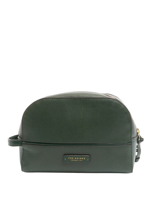 THE BRIDGE DOMITILLA  Beauty in leather gold colored malachite - Beauty Case