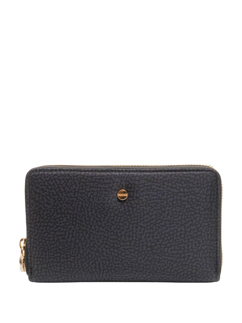 BORBONESE CLASSICA  Zip-around wallet dark black - Women’s Wallets