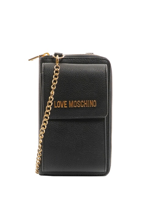 LOVE MOSCHINO JEWEL Smartphone wallet Black - Women’s Wallets