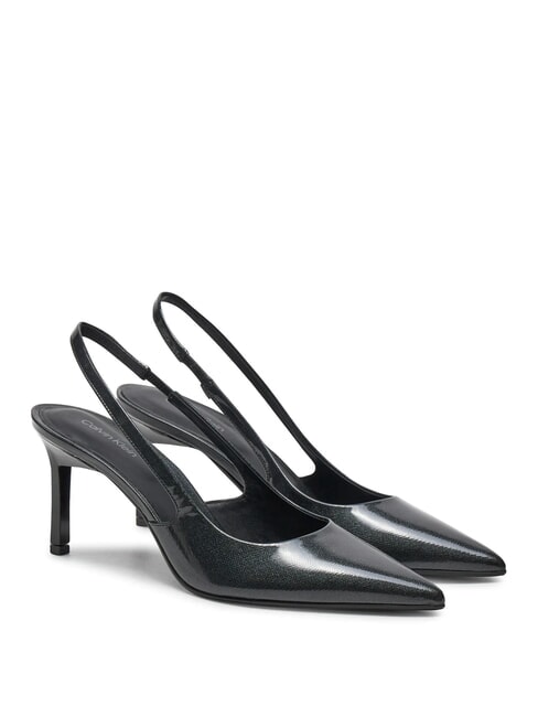 CALVIN KLEIN CK Leather sling back pumps ck black - Women’s shoes