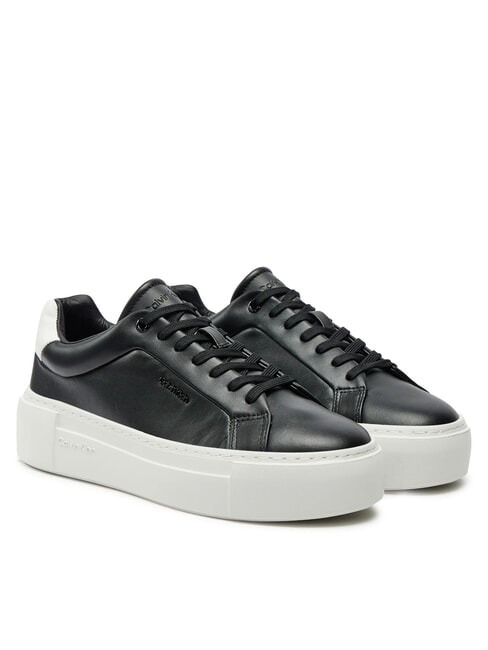 CALVIN KLEIN CK Leather sneakers ck black - Women’s shoes