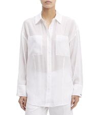 CALVIN KLEIN CK Transparent oversized cut-out shirt - Shirts