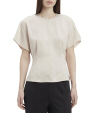 CALVIN KLEIN CK Short-sleeved satin shirt - Shirts