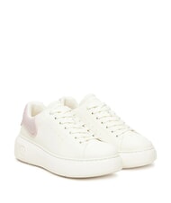 ARMANI EXCHANGE SUPER MINI-TUMBLED Sneakers off white + pale rose - Women&rsquo;s shoes - 1
