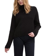 CALVIN KLEIN CK JEANS Relaxed fit cotton turtleneck sweater - Women's Sweaters