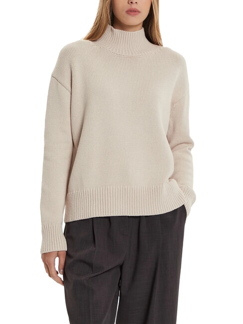 CALVIN KLEIN CK Relaxed fit turtleneck sweater gray morning - Women's Sweaters