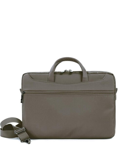 TUCANO WORK OUT 13" laptop briefcase with shoulder strap grey - Work Briefcases