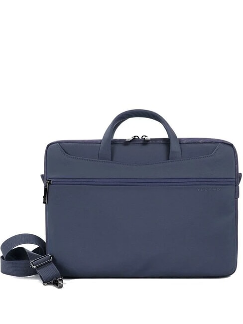 TUCANO WORK OUT 13" laptop briefcase with shoulder strap blue - Work Briefcases