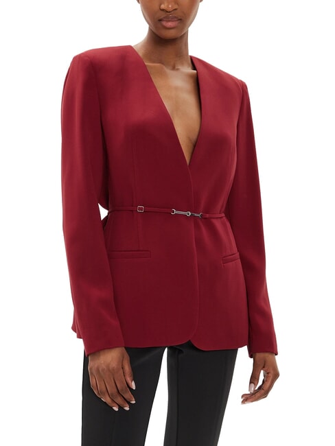 CALVIN KLEIN CK Blazer jacket with belt biking red - Women's Jackets