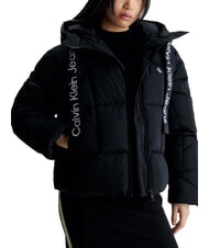 CALVIN KLEIN CK JEANS Short down jacket with logo ribbons - Women's down jackets