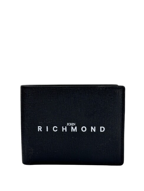 JOHN RICHMOND JR Leather wallet black - Men’s Wallets