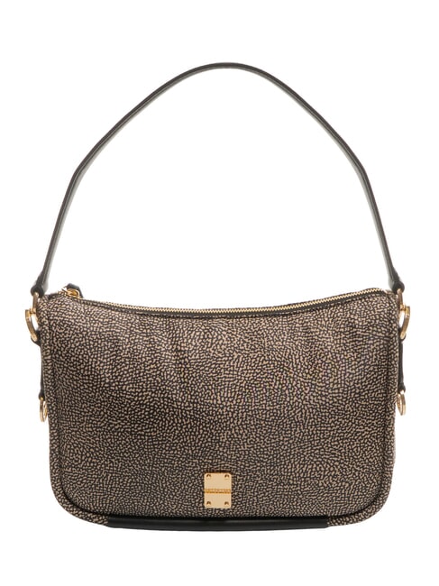 BORBONESE CAHIER Shoulder bag, with shoulder strap OP / NATURAL / BLACK - Women’s Bags