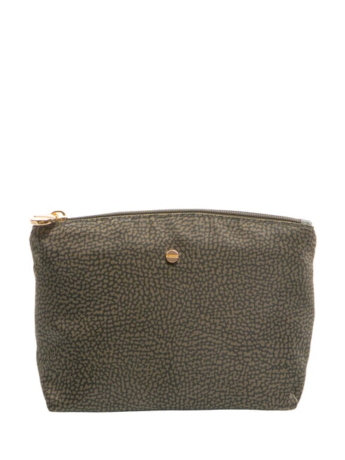 BORBONESE CLASSICA POUCH MEDIUM Beauty laurel - Sachets & Travels Cases