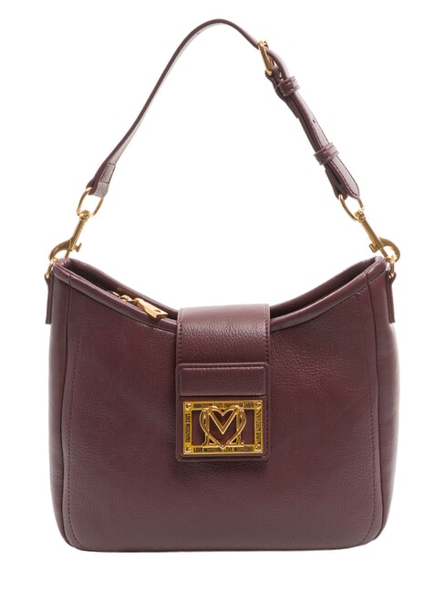 LOVE MOSCHINO LOCKED IN GOLD Shoulder bag, with shoulder strap wine - Women’s Bags