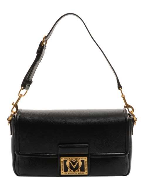 LOVE MOSCHINO LOCKED IN GOLD  Shoulder bag, with shoulder strap Black - Women’s Bags
