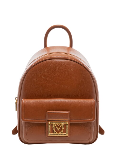 LOVE MOSCHINO LOCKED IN GOLD  Women's Backpack chestnut - Women’s Bags