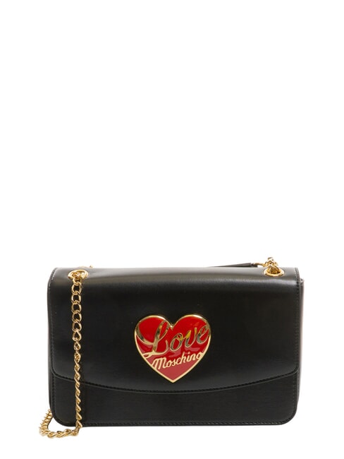 LOVE MOSCHINO LOVE HEART  Shoulder bag Black - Women’s Bags