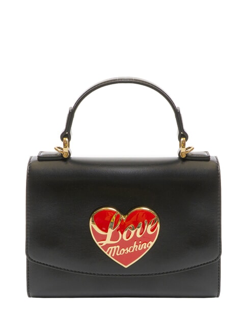 LOVE MOSCHINO LOVE HEART Handbag, with shoulder strap Black - Women’s Bags