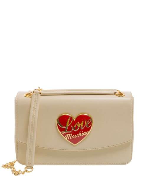 LOVE MOSCHINO LOVE HEART  Shoulder bag ivory - Women’s Bags