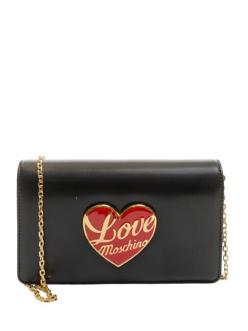 LOVE MOSCHINO LOVE HEART  Shoulder bag Black - Women’s Bags