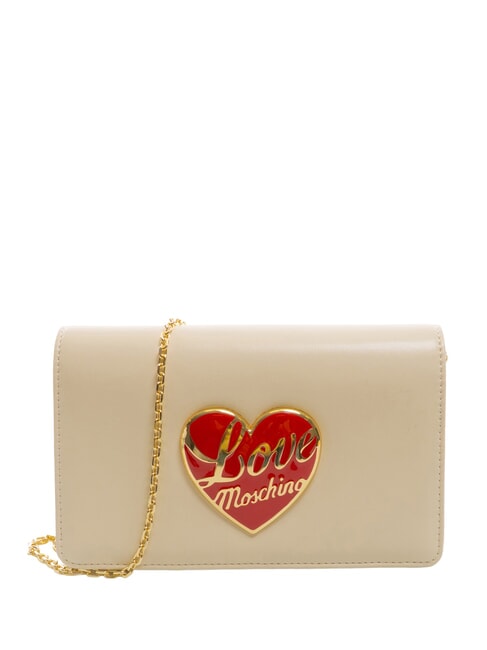 LOVE MOSCHINO LOVE HEART  Shoulder bag ivory - Women’s Bags