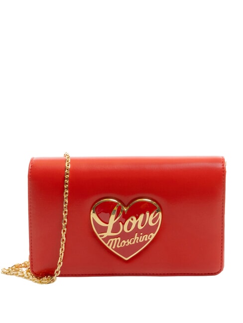 LOVE MOSCHINO LOVE HEART  Shoulder bag RED - Women’s Bags