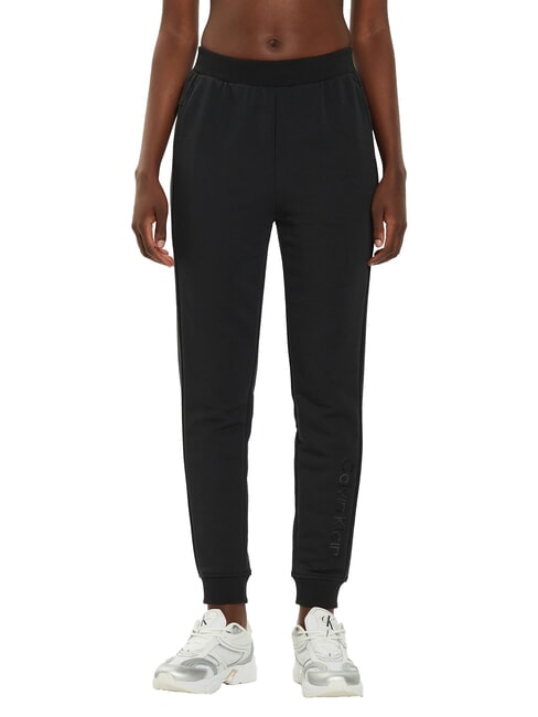 CALVIN KLEIN CK PERFORMANCE Elastic ankle tracksuit trousers black beauty - Sports suits for women