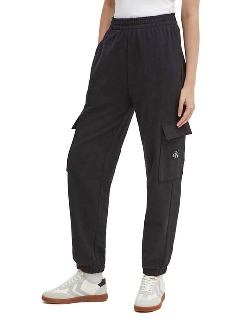 CALVIN KLEIN CK JEANS Jogging trousers with big pockets ck black - Sports suits for women