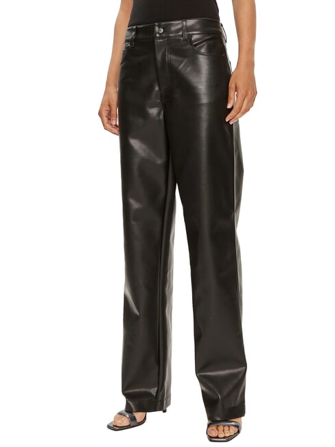 CALVIN KLEIN CK JEANS High-waisted straight trousers ck black - Women's Pants