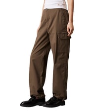 CALVIN KLEIN CK JEANS Brushed cotton cargo trousers - Women's Pants