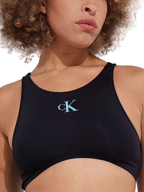 CALVIN KLEIN CK Sports top costume ck black - Women's swimwear