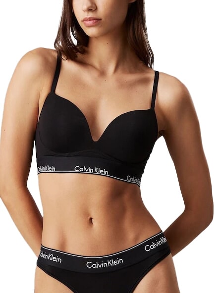 CALVIN KLEIN CK Push-up bra black w. dtm wb - Women's Underwear
