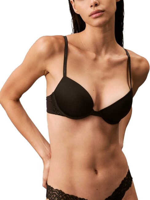 CALVIN KLEIN CK Deep-neck push-up bra black - Women's Underwear