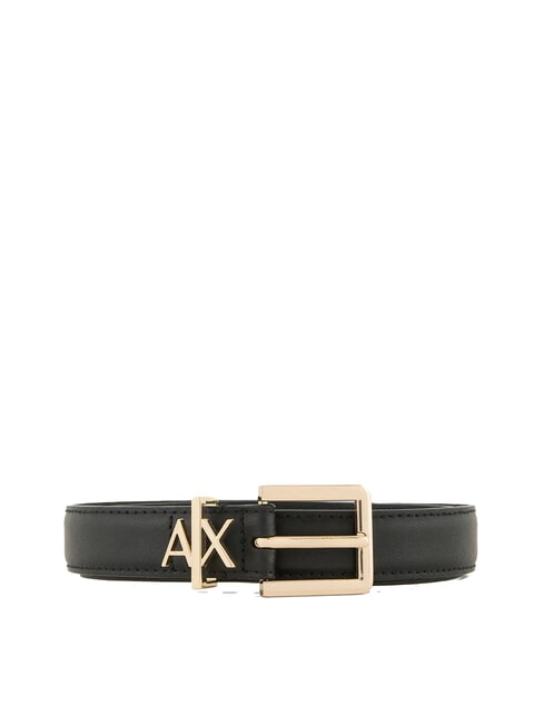 ARMANI EXCHANGE TONGUE Leather belt Black - Belts