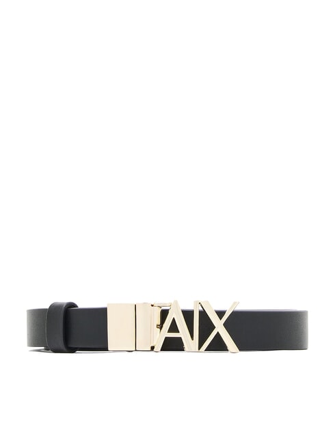 ARMANI EXCHANGE CINTURA Reversible leather belt black / chocolate - Belts