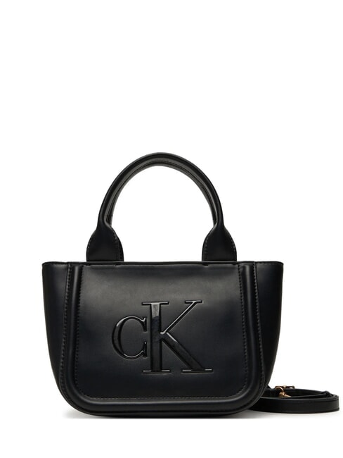 CALVIN KLEIN BOLD MONOGRAM Mini handbag with shoulder strap on black - Women’s Bags