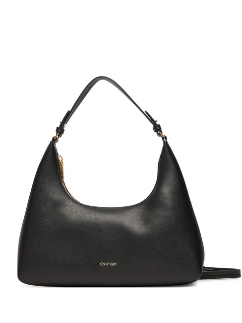CALVIN KLEIN EMBOSSED LOGO Shoulder bag, with shoulder strap black/toasted coconut - Women’s Bags