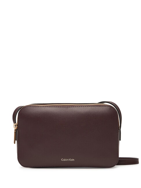 CALVIN KLEIN EMBOSSED LOGO Mini shoulder bag fudge/espresso - Women’s Bags