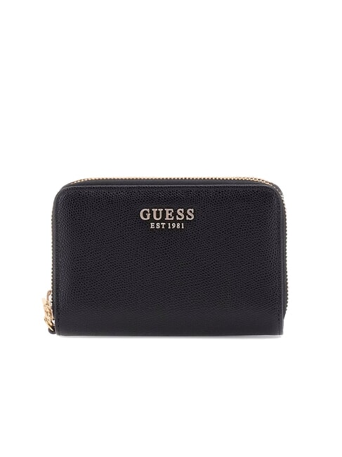 GUESS AMORETTE Medium 2-zip wallet BLACK - Women’s Wallets